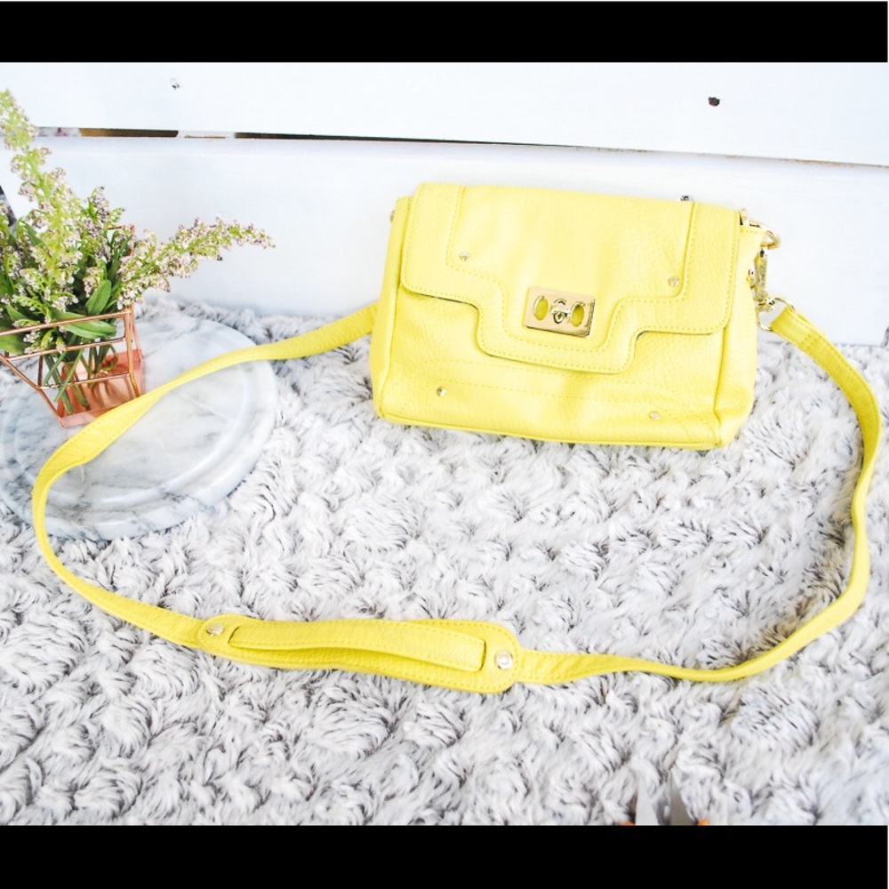 OLIVIA + JOY NEW YORK FAUX LEATHER CROSSOVER PURSE